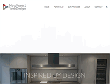 Tablet Screenshot of newforestwebdesign.com